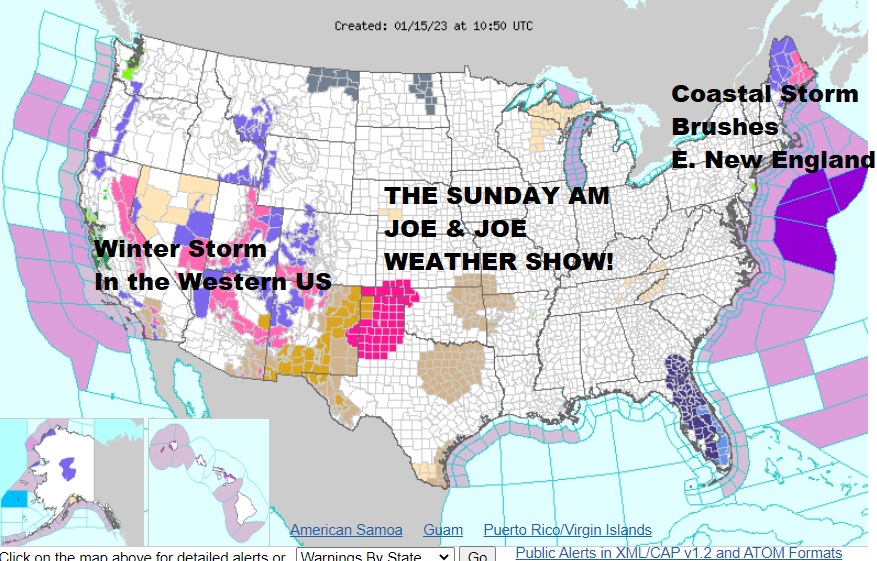 Joe & Joe Weather Show LIVE 11AM Coastal Storm Offshore, Week Ahead & Long Range