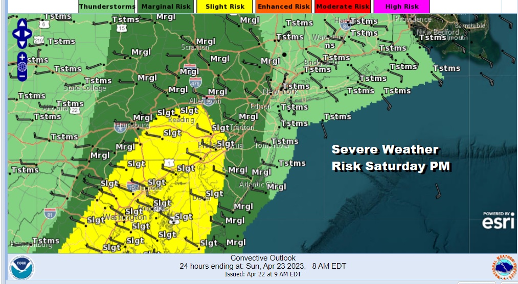 Weather in 5 Severe Thunderstorm Watch Eastern Pennsylvania Western NJ