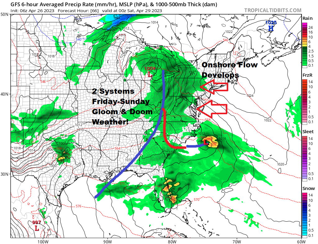 Weather in 5 Severe Weather South, Gloom & Doom Loom Large In the East