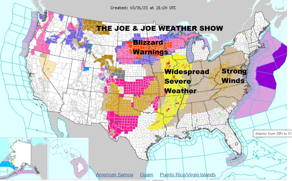 Joe & Joe Weather Show LIVE 7pm Widespread Severe Weather Wisconsin to
